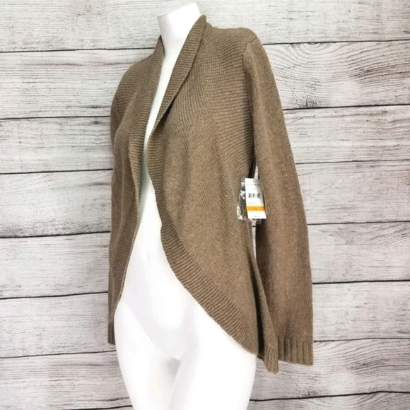 NEW Studio Works PS Open Cardigan Sweater Wool Brown $68 - Picture 1 of 10
